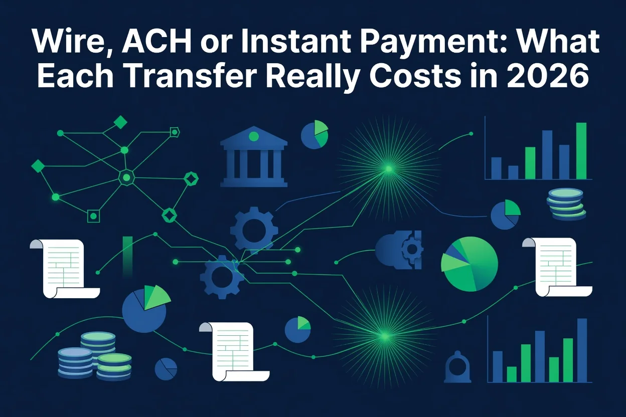 Wire, ACH or Instant Payment: What Each Transfer Really Costs in 2026